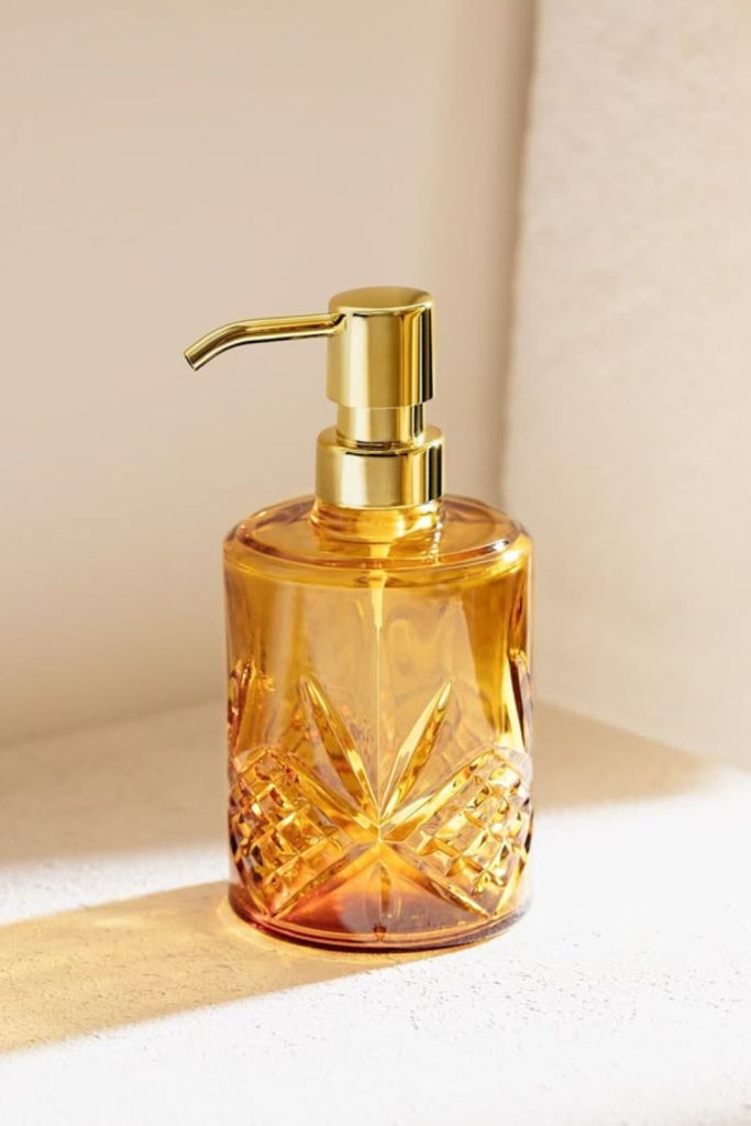 Sunset amber warm soap dispenser