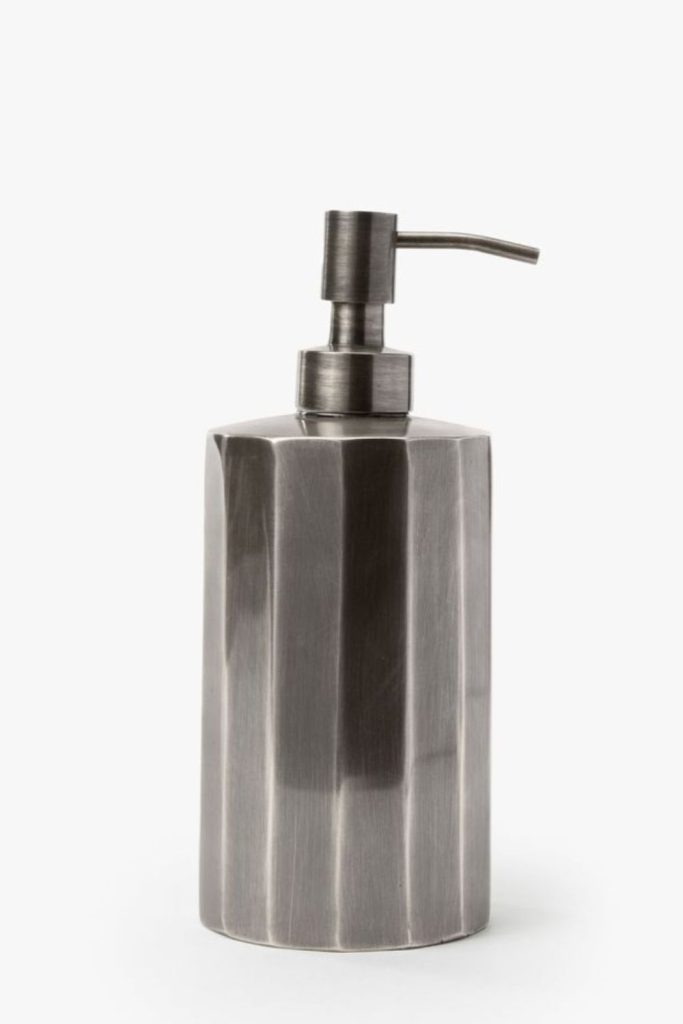 Titanium precision edge soap dispenser