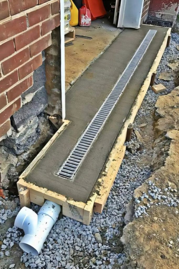 Underground pipe hidden drainage runoff system