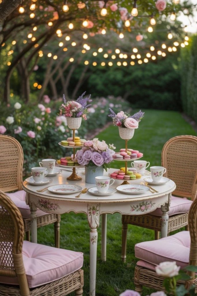 Vintage tea garden elegant affair