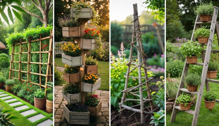 30 Homemade Trellis Ideas