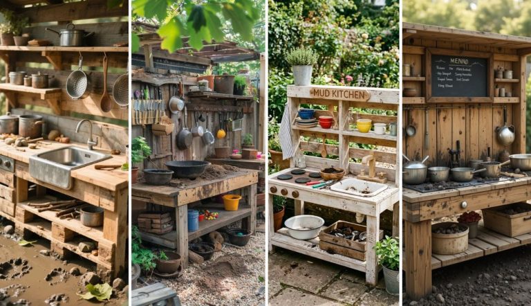 32 DIY Mud Kitchen Outdoor Play Ideas