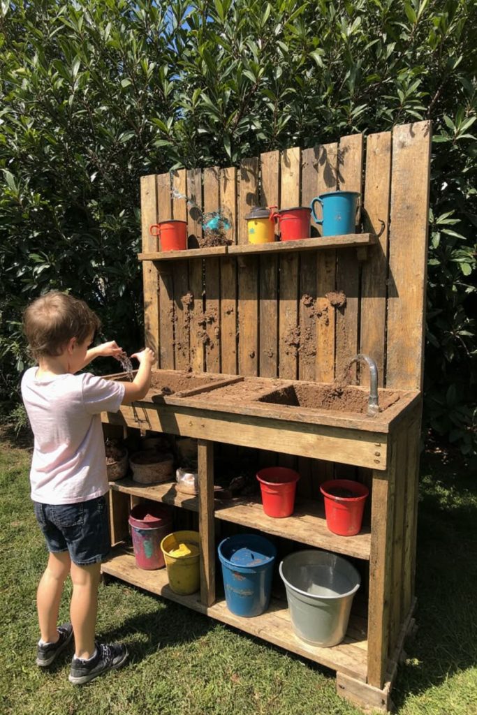 Zone kids outdoor excavation mud kitchen