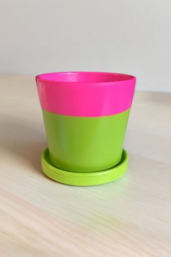 Neon urban glow modern planter pot