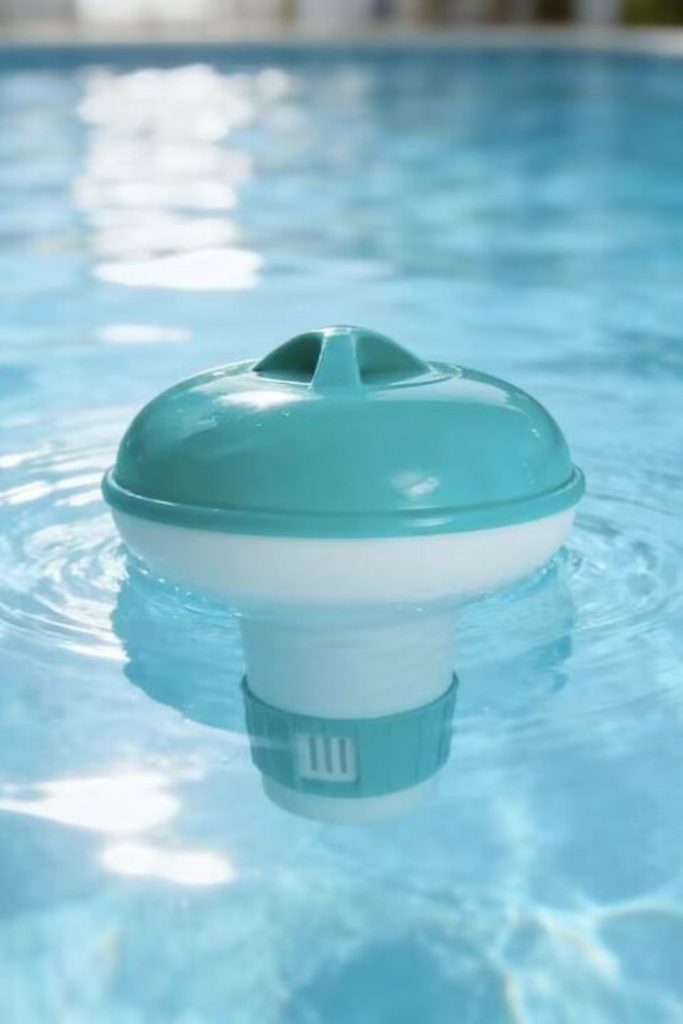 Floating chlorine diffuser pods system