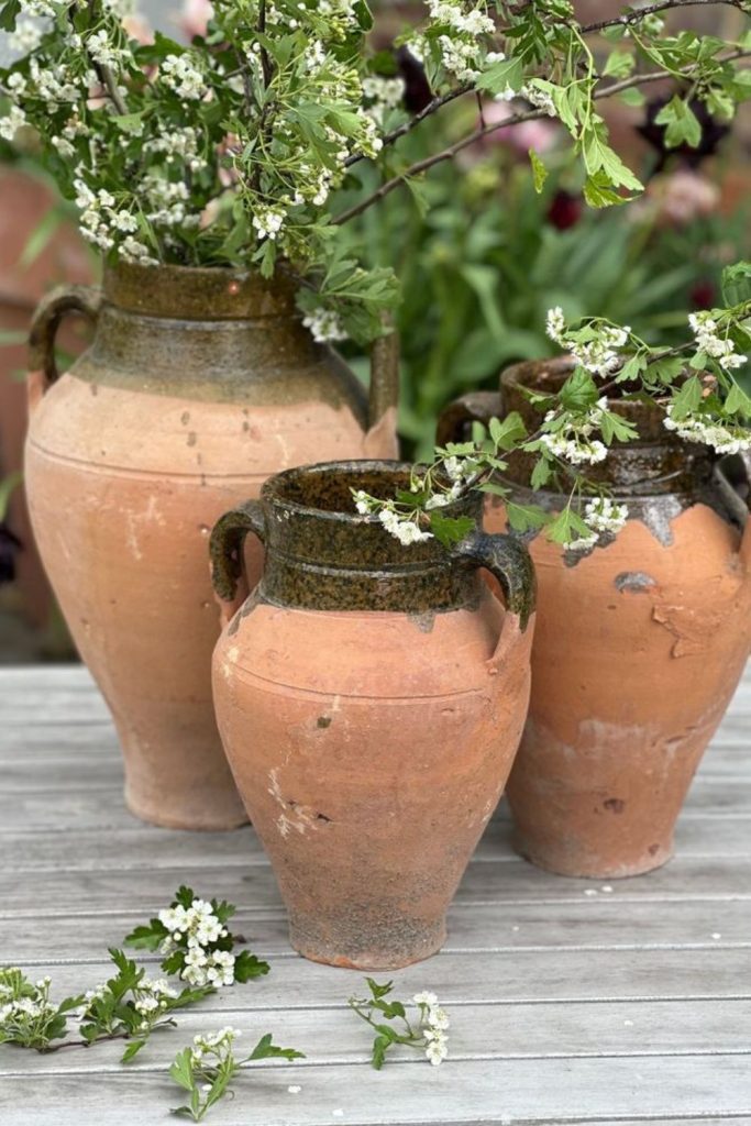 Ember grove rustic amphora garden jar