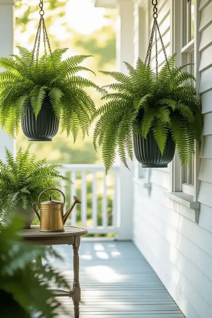 Dome shaped fern canopy garden