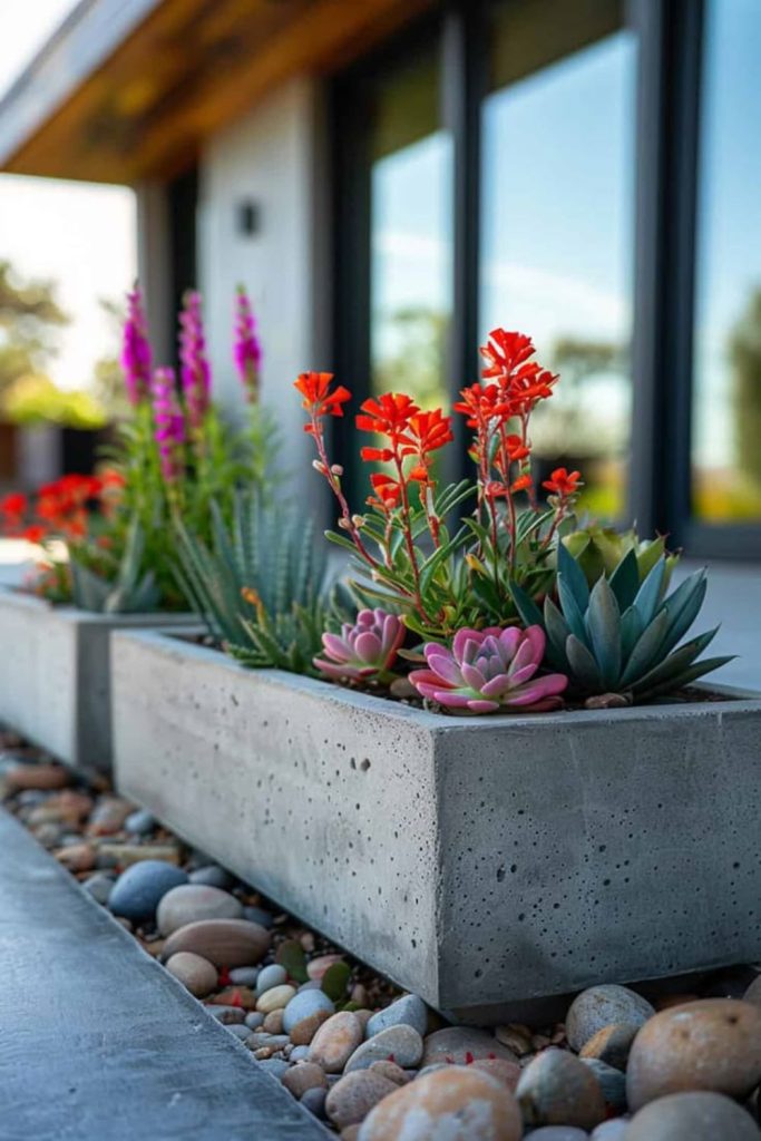 Floating planter modern display suspended pots futuristic green concept