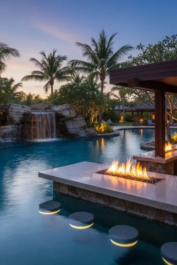 Lagoon ember fire bar glow