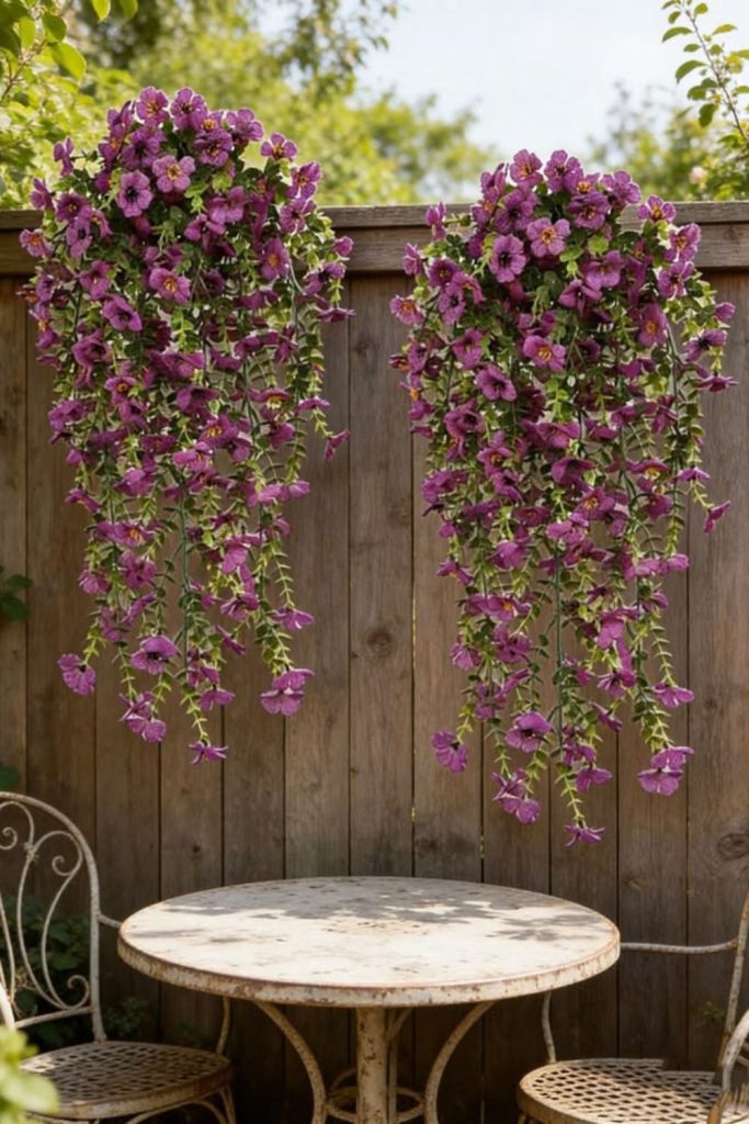 Fragrant lavender hanging outdoor charm
