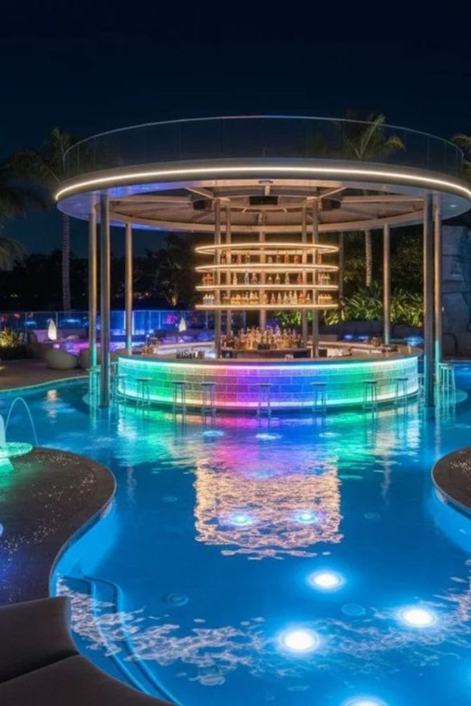 Neon reef pulse bar lighting