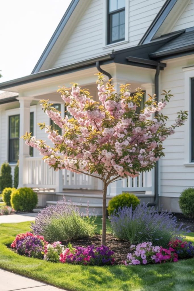 Orchard inspired mini grove fruit trees home edible landscape design
