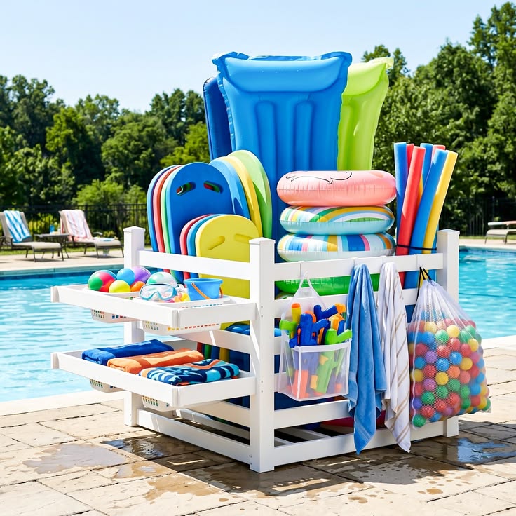 Pool toy return slide channel
