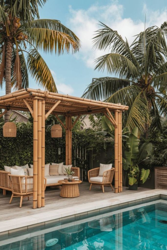 Rainforest canopy hidden pool deck