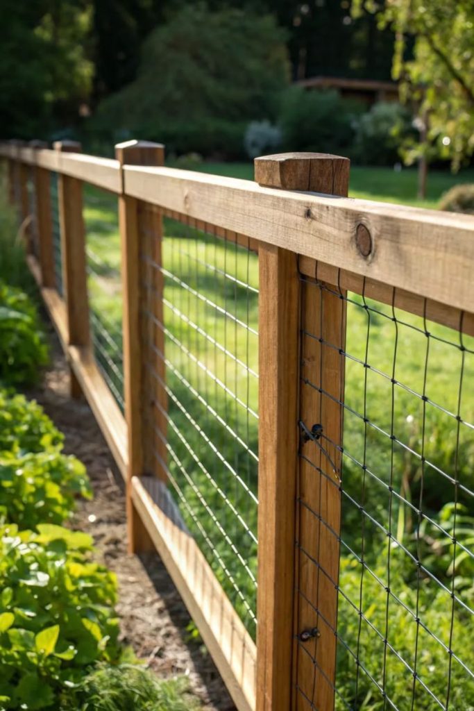 Rustic wire farm simple rural fence