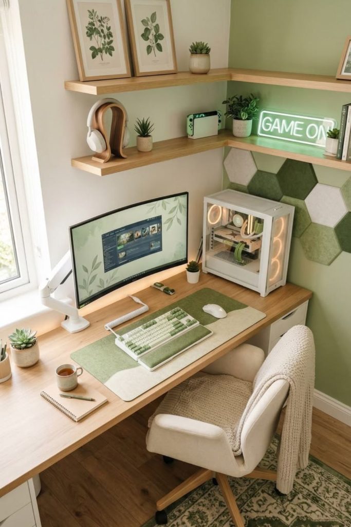 Smart small space efficient cubicle setup.