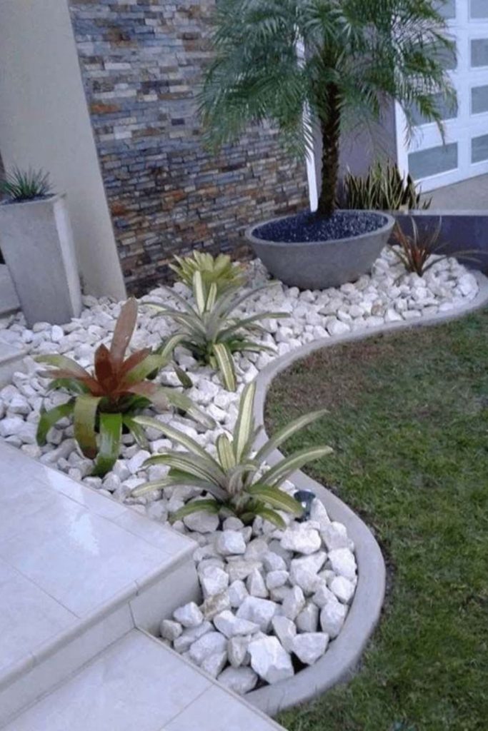 Dark pebbles, stormy basin rock design.