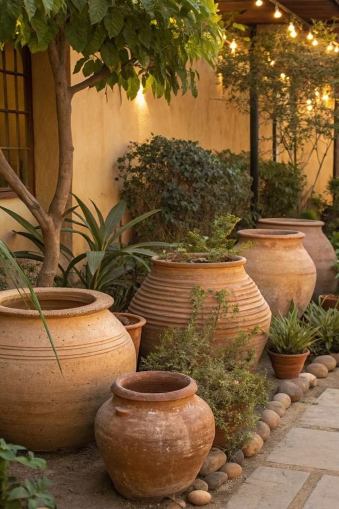 Sunroot vintage earthy garden planter pot