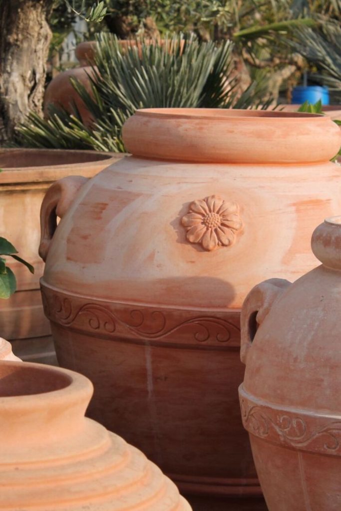 Terra crest vintage amphora garden pot