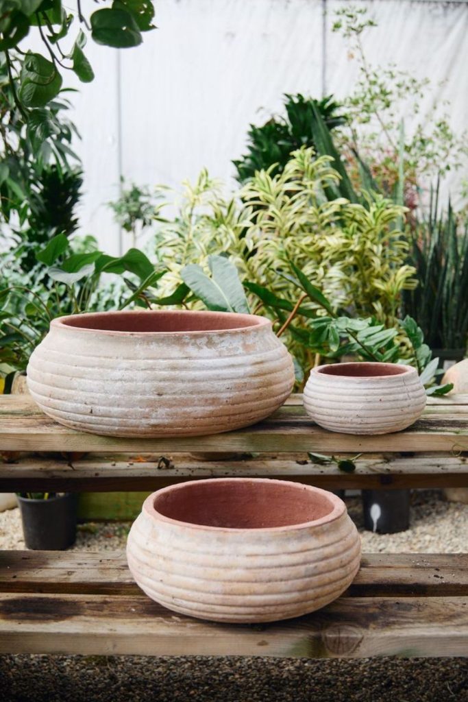Terra ember drift smooth clay bowl