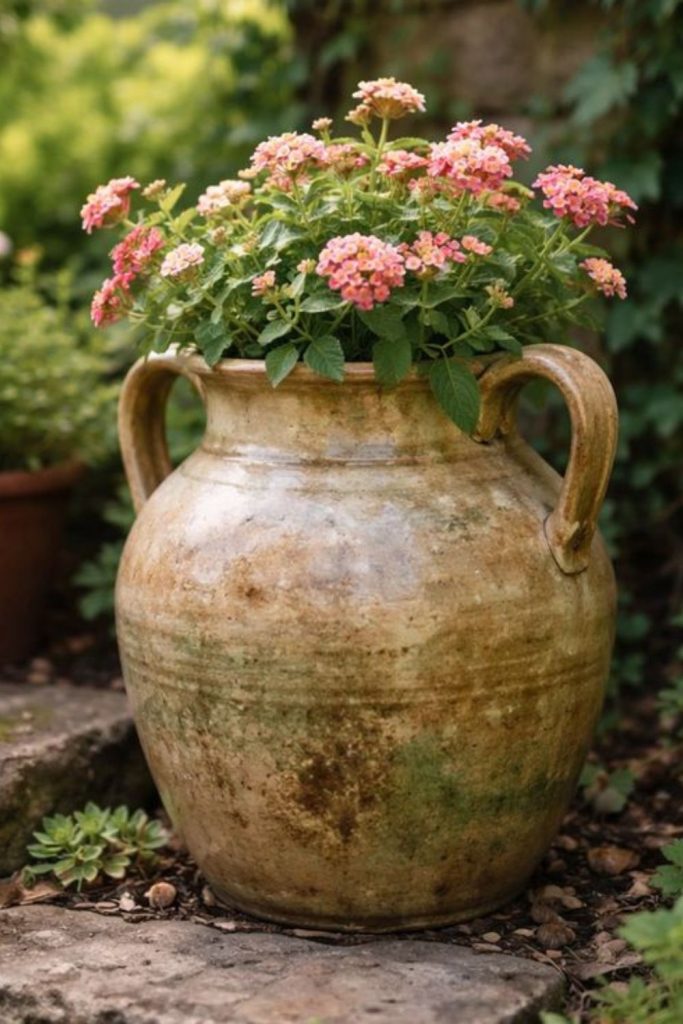 Terra muse handcrafted artisan garden jar