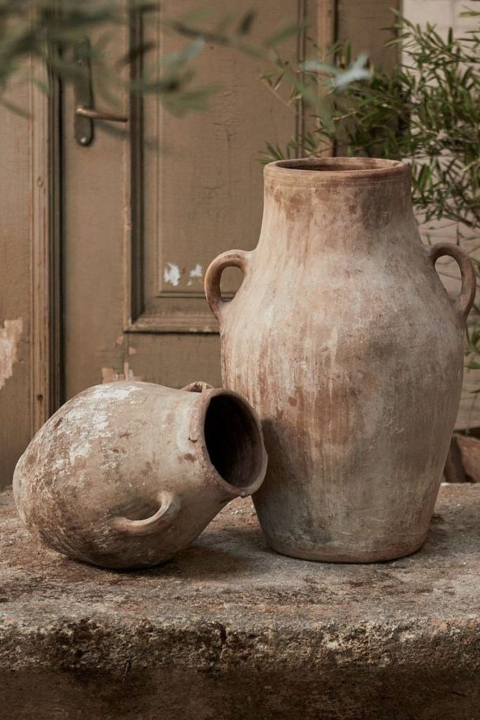 Terra whisper vintage courtyard ceramic jar