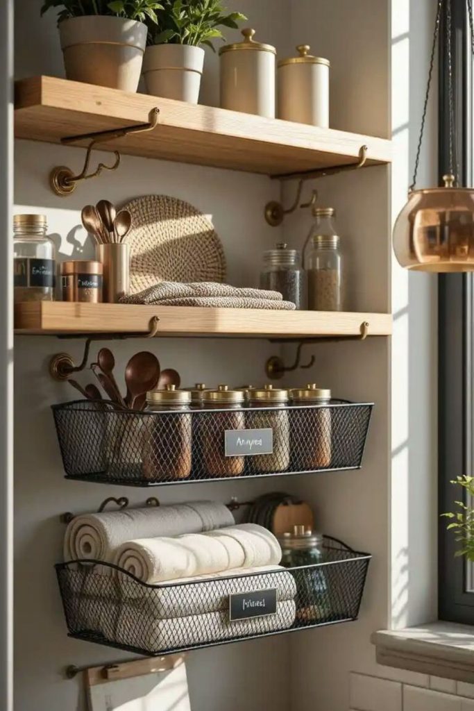 Under shelf hook storage system