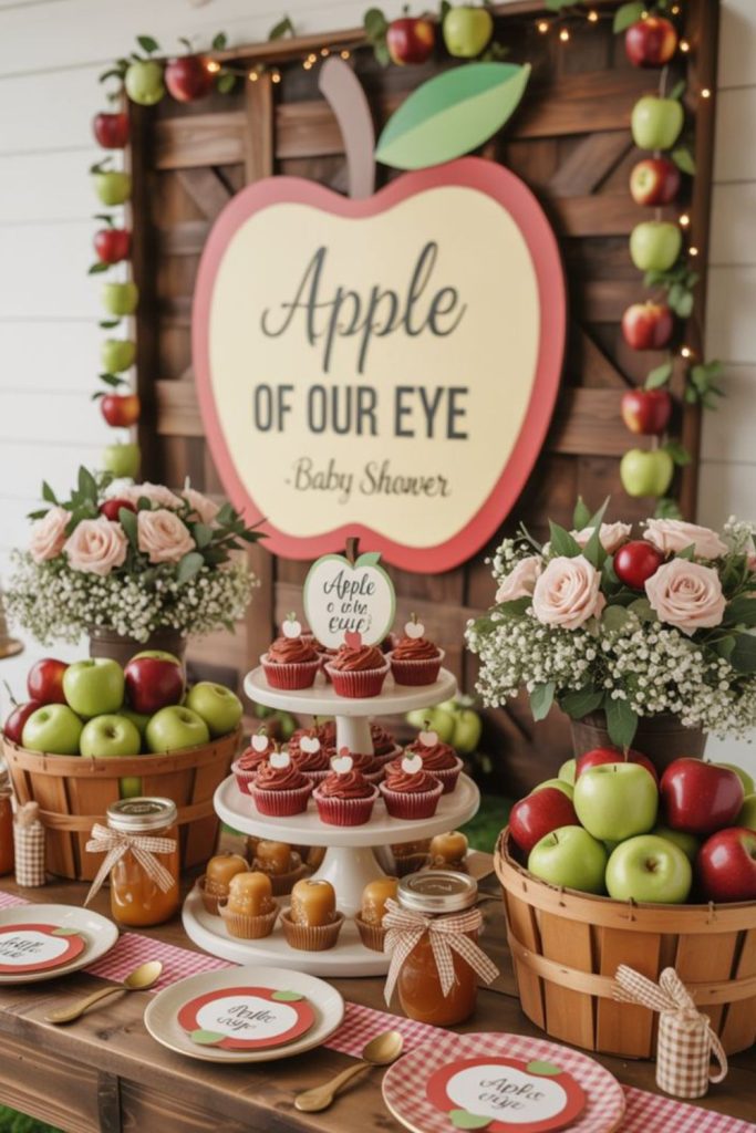 Fresh orchard inspired cheerful autumn gathering