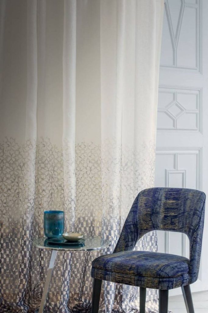 Frost silk curtains cool elegant finish
