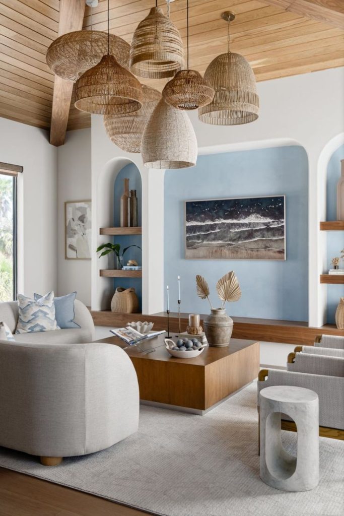 Artisan-inspired interior with handcrafted decor.