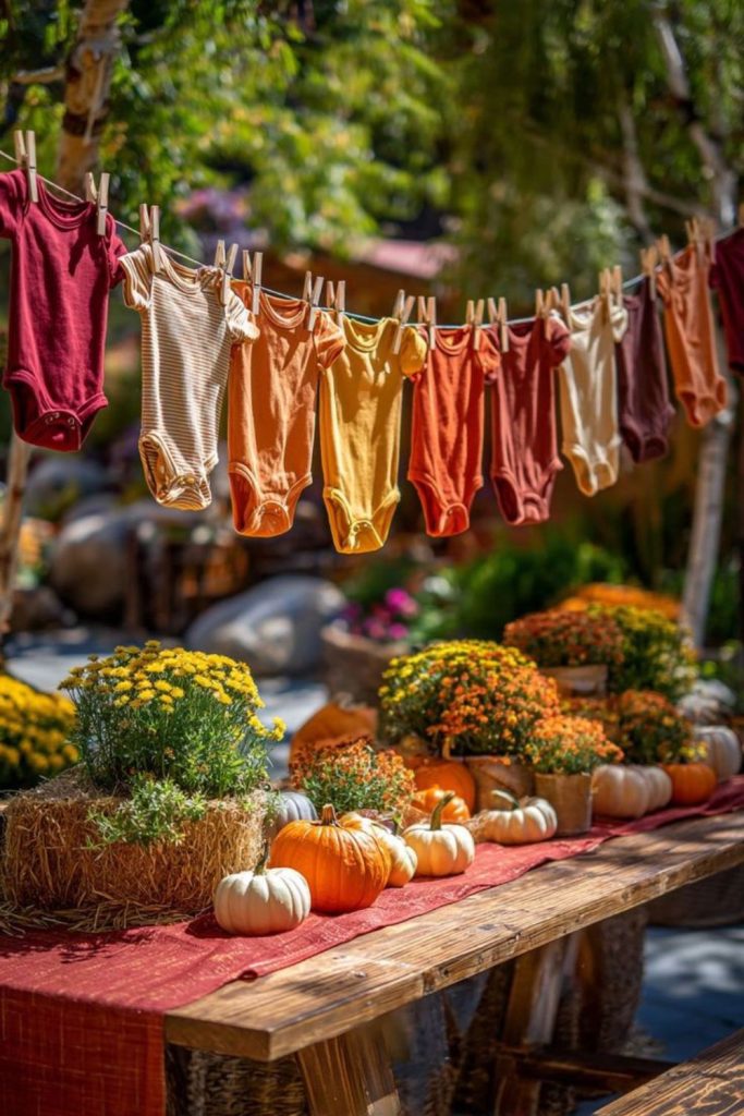 Fun carnival themed autumn baby celebration
