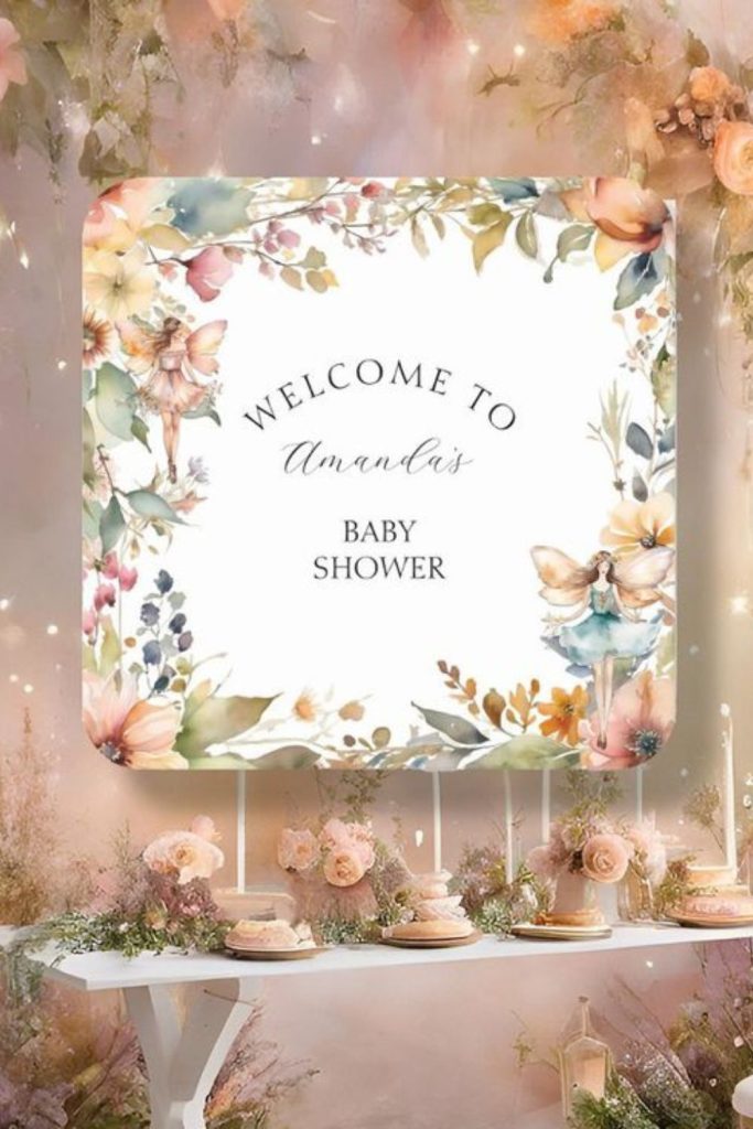 Magical glowing enchanted baby shower theme