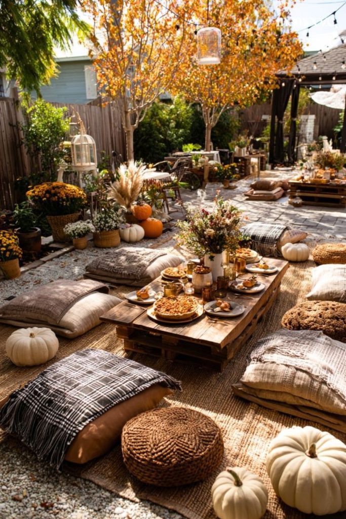 Baby shower outdoor inspired indoor picnic theme