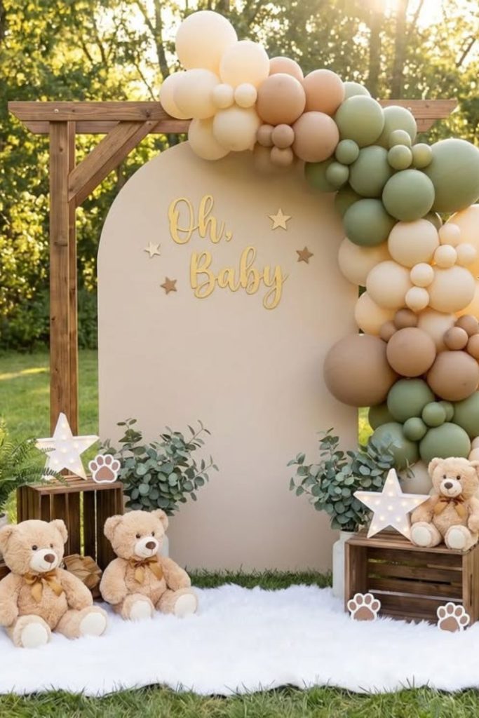 Forest nursery themed adorable setup