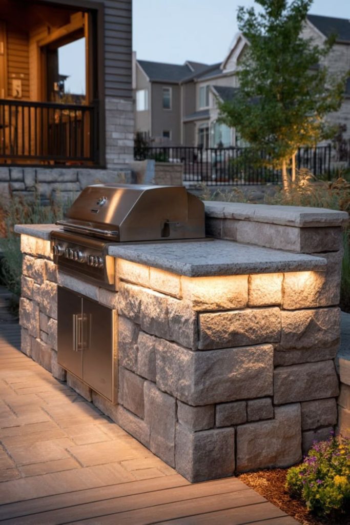 Canyon stone echo outdoor grill arena