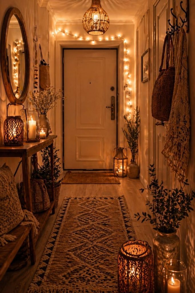 Dandelion wish décor in airy loft.