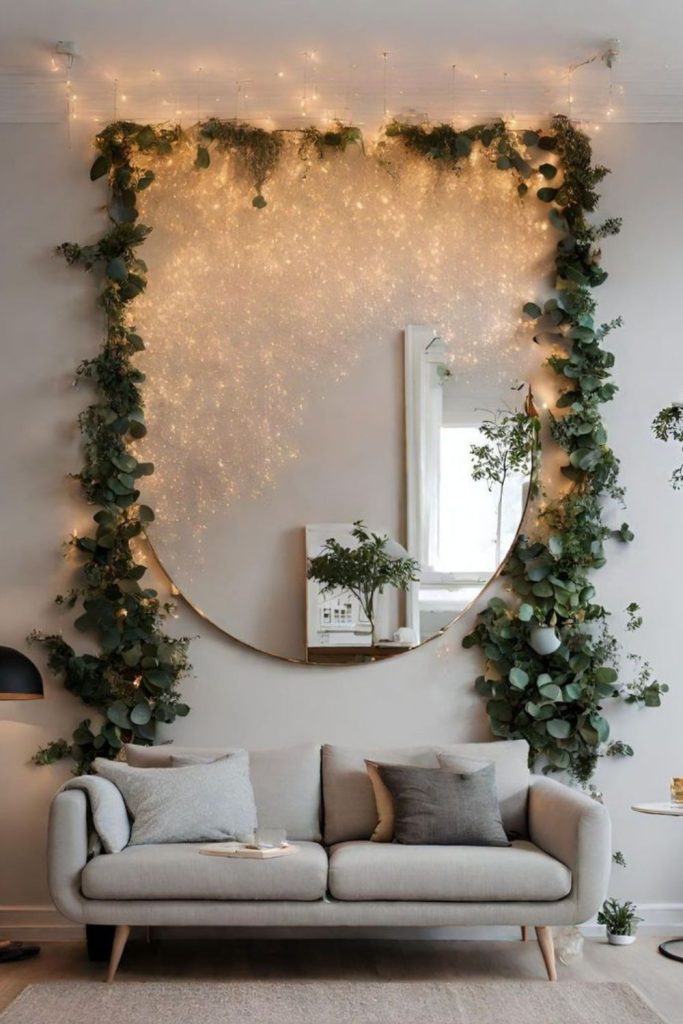 Enchanted forest silhouette wall art display.