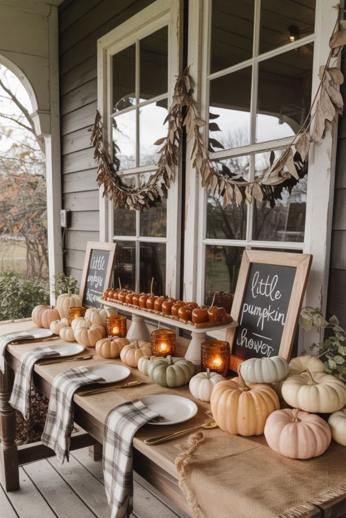 Glowing pumpkin grand finale hall setup