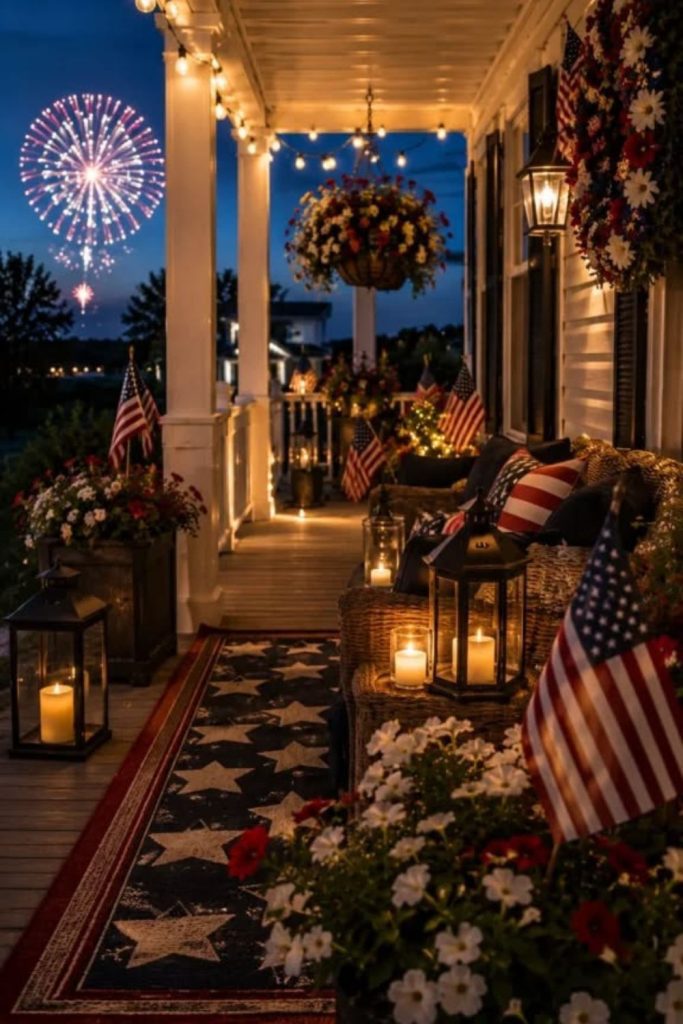 Vintage bell decor with historical porch charm