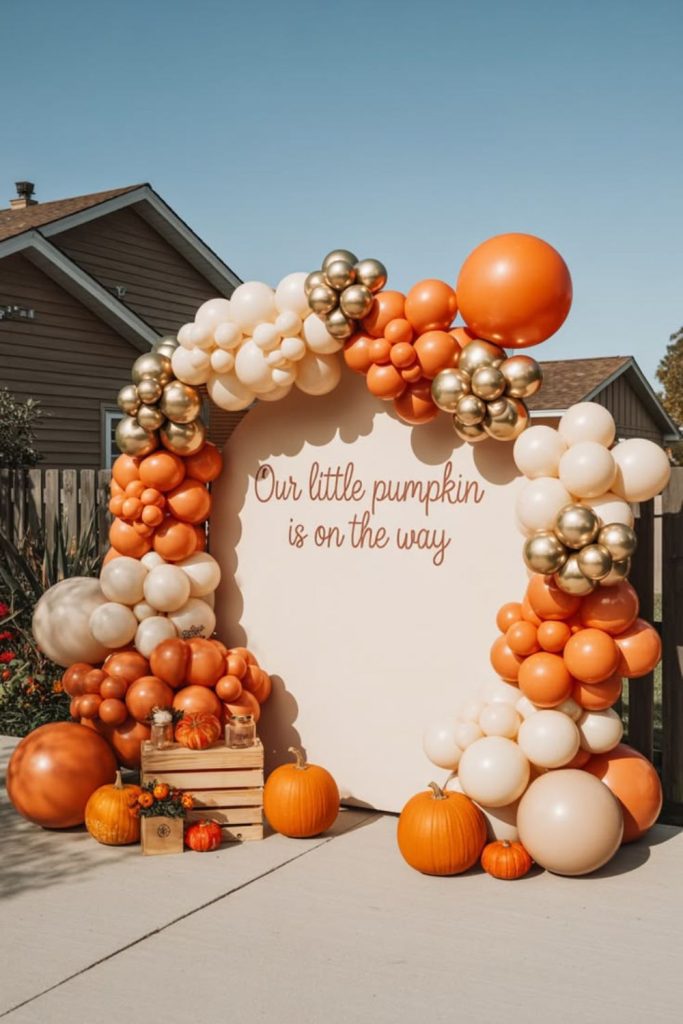 Pumpkin memory photo wish board display