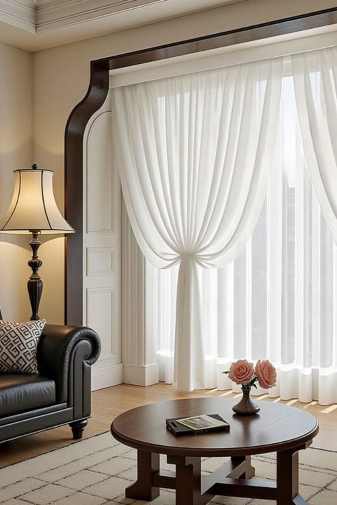 Satin pearl curtains soft lunar shine