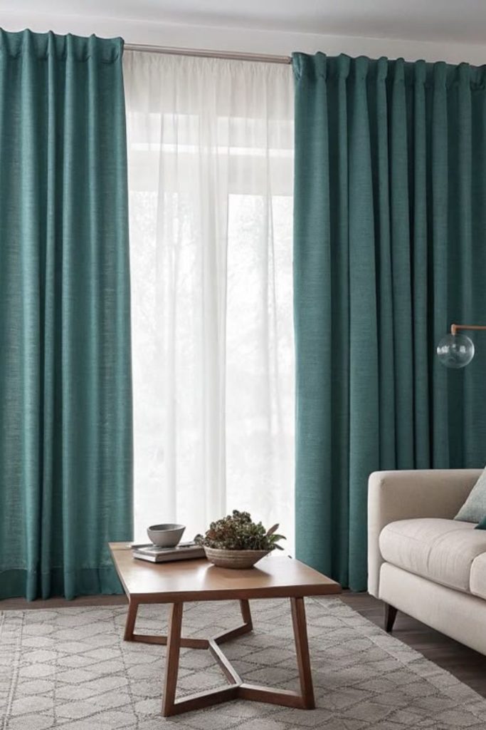 Walnut curtains classic rich heavy fabric