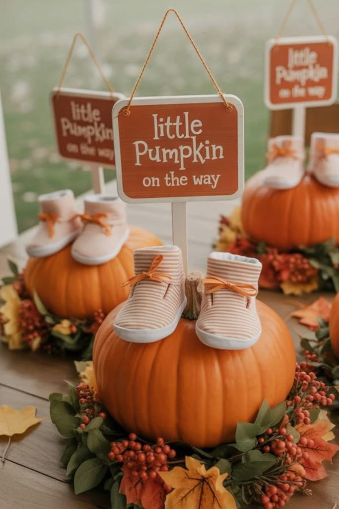 Chic pumpkin spice styled fall event