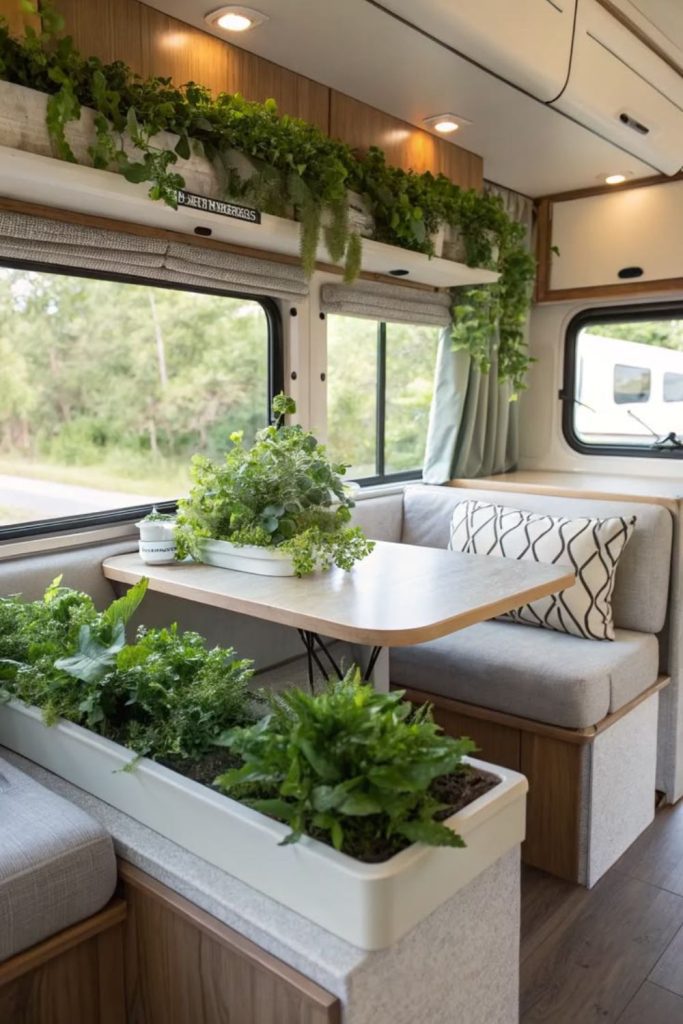 Earth-tone camper inspired by riverstones.