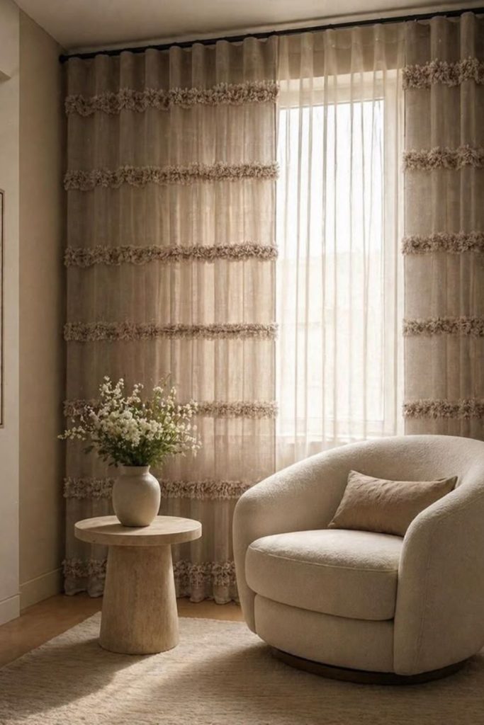 Ripple drapes desert inspired flowing texture