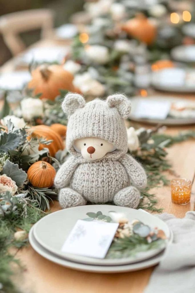 Soft knit cozy autumn corner vibe