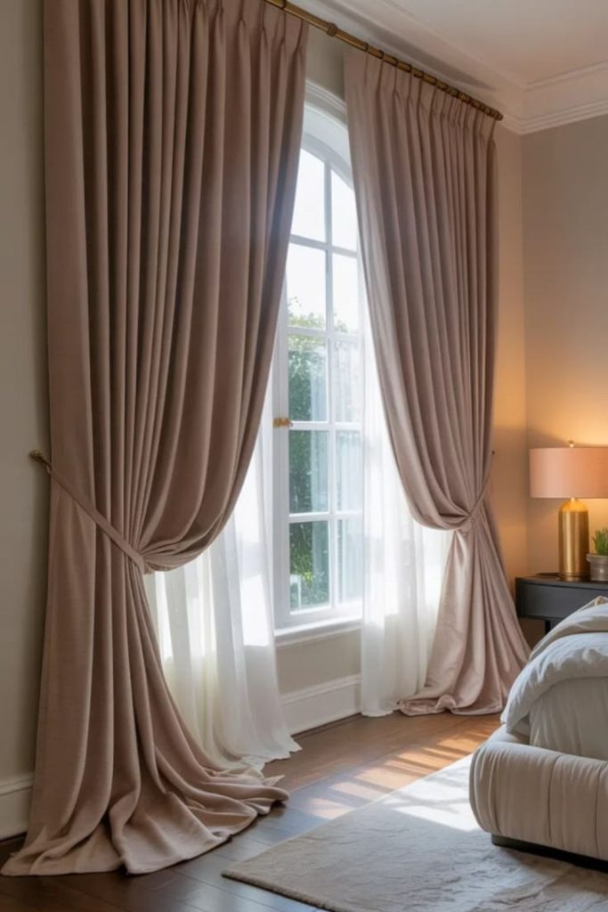 Velvet cloud curtains plush luxury feel