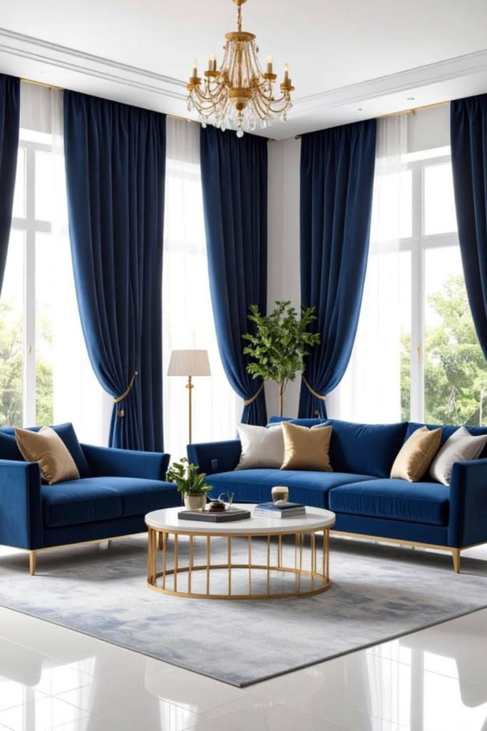 Rich velvet curtains dramatic moody ambiance