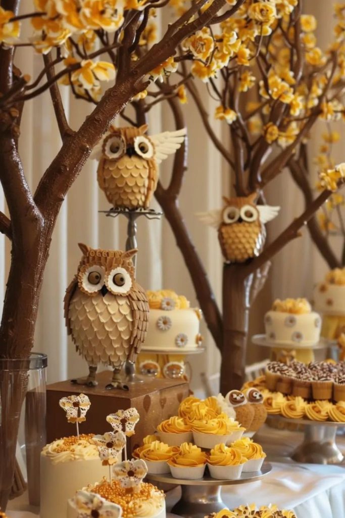 Mystical forest night themed baby shower
