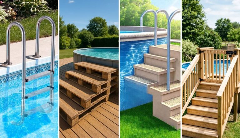 28 DIY Pool Ladder Ideas